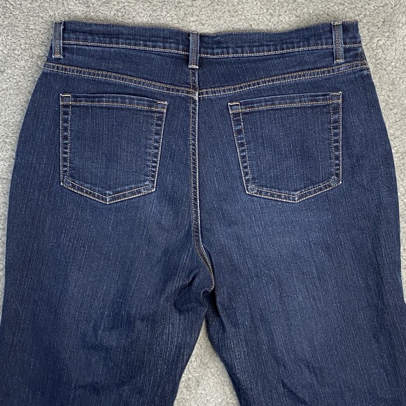 Gloria Vanderbilt Amanda Jeans Size 12 Short Straight Dark Wash Stretch Casual - Picture 12 of 14